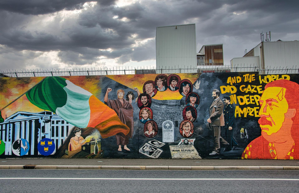 A mural in Belfast